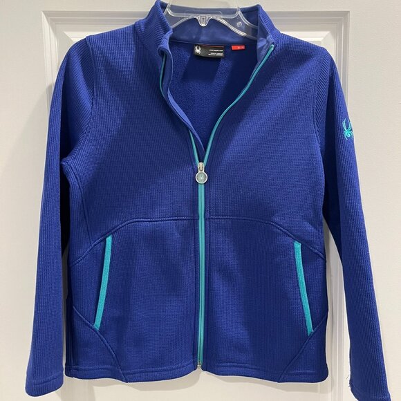 Spyder Kids Blue Zip Up Jacket - Picture 1 of 3